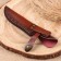 Scabbard - a knife cover, under a blade up to 14.5 x 4 cm, brown