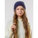 Women's cap, size 52-56, dark blue color