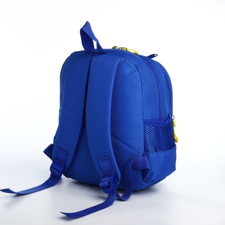 Baby backpack with a pencil case, lightning department, blue color-4