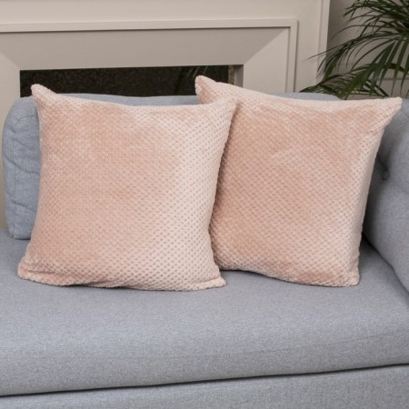 Pillowcases "Jacquard", size 50x50 cm, dusty rose color, 2 pcs