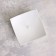 Block "quarter" metal per 1 candle, 7x2.7 cm, white