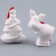 A set of Christmas tree decorations for coloring, 4 pcs. "Shine" with a suspension, brush