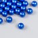 Set of beads "needlework" plastic, diameter 10 mm, 25 g, blue