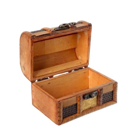 Casket wood chest "Golden network and plaster" 8.5x12x8.5 cm-7