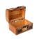 Casket wood chest "Golden network and plaster" 8.5x12x8.5 cm