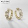 Xuping Cold Earrings Empress, bright, white color with gold