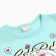 Kit (T -shirt/bicycle) for the girl, mint color, height 80cm