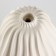 Vase for flowers is decorative, white, handmade, 10 cm x 10 cm x 18 cm.