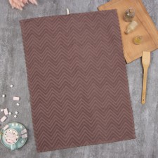 Ethel towel, col. Brown, 50x70 cm, 100% HL, Makra