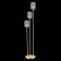 The floor lamp ST LUCE. SL1154.335.03. Gran. 3x60 watts, E27, 33x33x160 cm, brass color