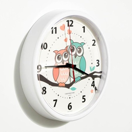 Watching clock, series: children's, "owls", d-22.5 cm-1