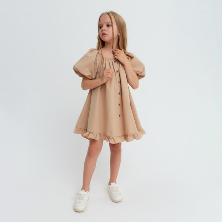 Платье для девочки KAFTAN "Cute", размер 32 (110-116), цвет бежевый-2