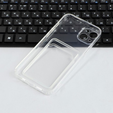 Ibox Crystal case for the iPhone 14 Plus phone, silicone, cardholder, transparent-2