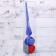 Top "Frosty Snowflake" 5.5x28 cm, blue