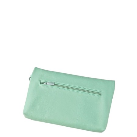 Messenger bag, valve department, mint color, adjustable belt 15x27x7cm-1