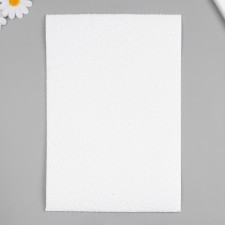 Foamiran terry 20x30 cm, 2 mm, white mix