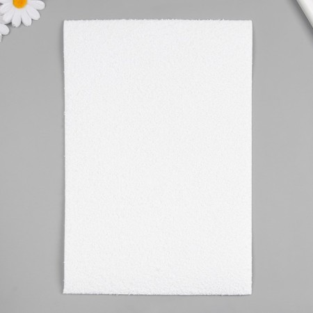 Foamiran terry 20x30 cm, 2 mm, white mix
