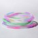 Silicone bracelet "reflective" romance, set of 10 pcs., Mix color, 6 cm