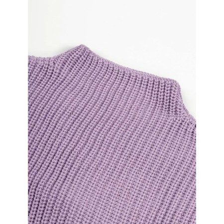 Свитер для девочки Amarobaby Knit Soft, рост 140 см, цвет фиолетовый-7