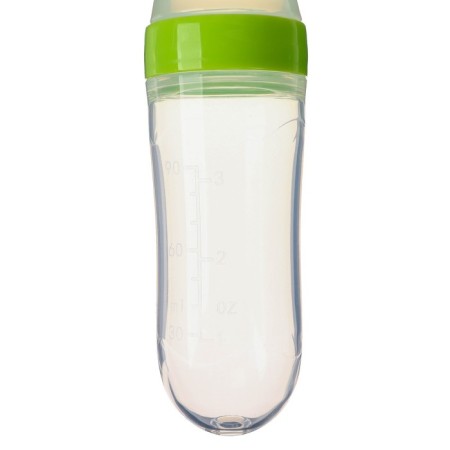 A bottle for feeding with a spoon, silicone, from 5 months, 90 ml., Mix color-5