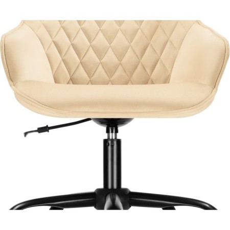 Computer chair almer plastic/velor, black/beige 57x60x84 cm-5