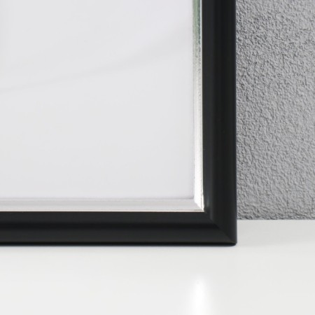 Photo frame Plastic "Mira" 30x30 cm, 636477-33, black with silver (plastic screen)-1