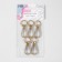 Metal carbine, 48 × 18 mm / 13 × 2.2 mm, 5 pcs, gold color