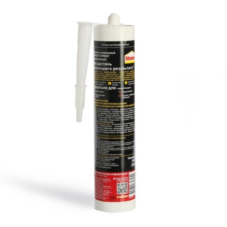 Sealant moment a herment, silicone, universal, transparent, 280 g-1
