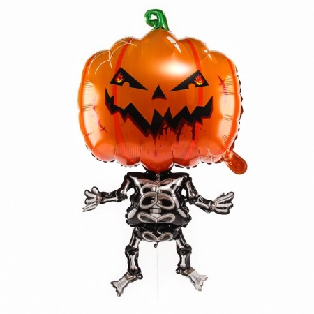 Foil ball 36 "Evil pumpkin skeleton"-1