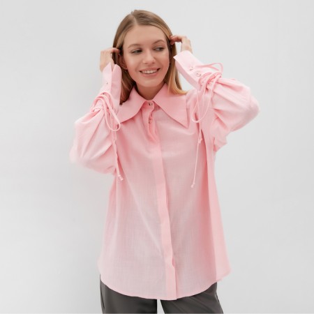 Women's shirt Minaku: Casual Collection Pink color, pr 50-1