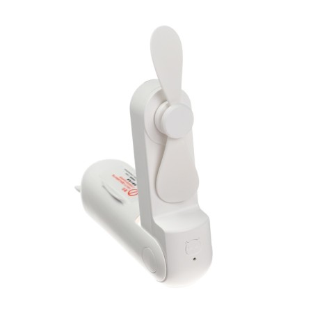FS08 portable fan, Power Bank 1200 mAh, 2 modes, USB, folding, white-6