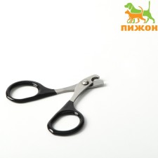 Coger scissors with rubberized handles, a hole of 6 mm, black