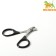 Coger scissors with rubberized handles, a hole of 6 mm, black