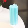 Candle-cylinder "four-leafer", 4.5x10.5 cm, turquoise, 6 hours