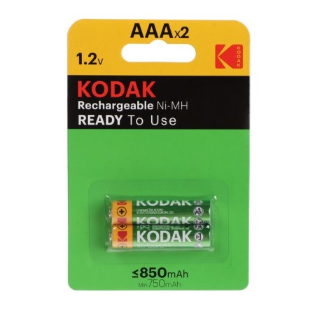 Battery Kodak, Ni-Mh, AAA, HR03-2BL, 1.2V, 850 mAh, blister, 2 pcs.