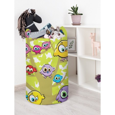 Basket for toys "Bird collection, size 40x60 cm
