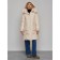 Coat insulated winter female, size 42, beige color