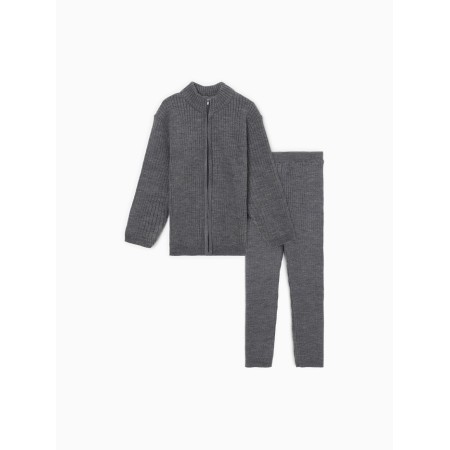 Costume (sweater and trousers) children's minku, color graphite, height 146 cm-7