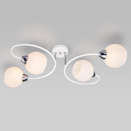 Tulia chandelier, 4x40W E27, white color