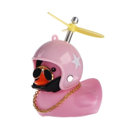 Duck with propeller, pink color, star-3