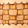 TUES "velor", woven, 6x6x9 cm, birch bark