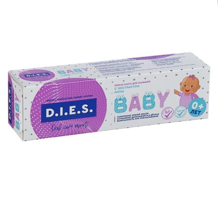 Baby toothpaste D.I.E.S 0+, linden extract, 45 g-3