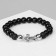 Bracelet Unisex "Accord" Cross, black color with black silver, d = 6 cm