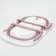 Bath -folding bath with plum, 75 cm., White/pink color