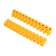 Klement screw block KV-25 10-25, current 60 A, polypropylene yellow rexant (10 pcs.