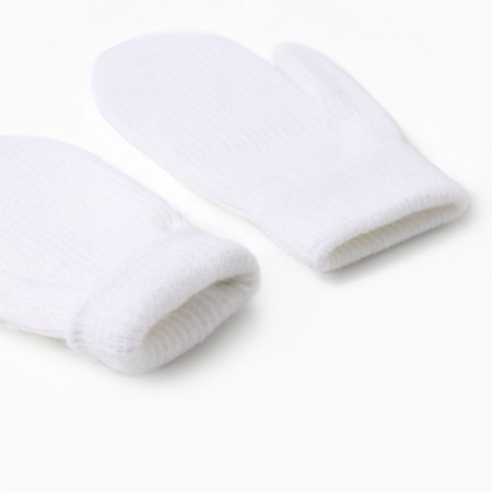 Baby mittens minku, milk color, 18 cm-2