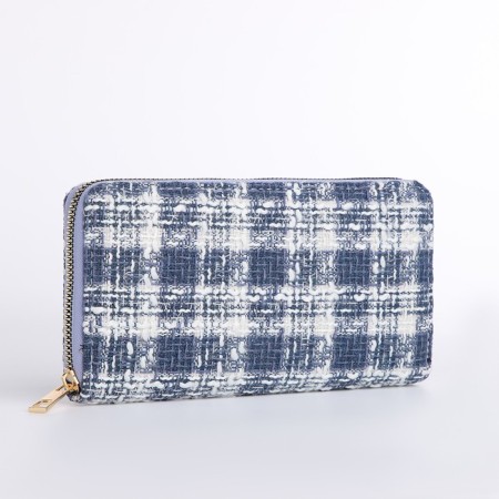 Women's wallet with lightning, blue color