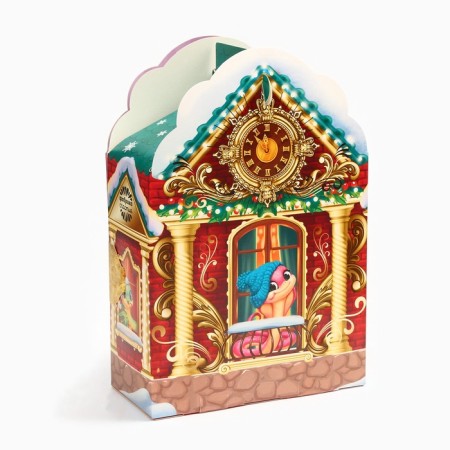 Sweet children's New Year's gift "Fairytale House", sweets + coloring inside, 500 g-6