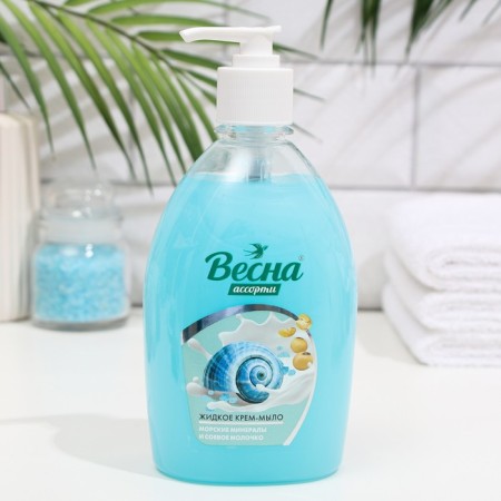 Liquid cream-soaked spring, assorted "sea minerals and soy milk", 500 ml