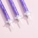 Candles for the cake "Classic" with a stand, 13 cm, 6 pcs, lilac